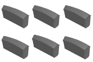 K0、K10型用于鑲制一字型硬質(zhì)合金釬頭用釬片